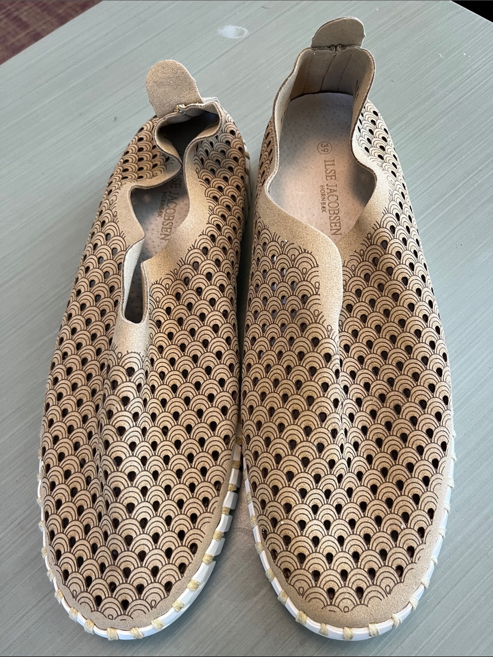 Ilse Jacobsen Tulip Sneakers Tan Sz 39
